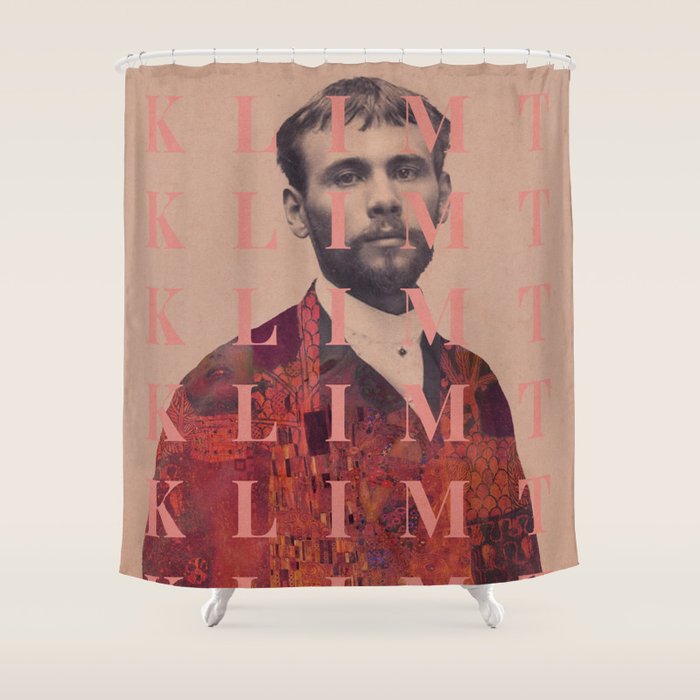 for Gustav Klimt Shower Curtain Gallery Image 1