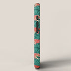 Tigers - pink, red, and jungle green iPhone Case Gallery Image 2