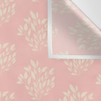 Simple Block Print Pastel Pink and Off- White Pattern Wall Tapestry Gallery Image 3