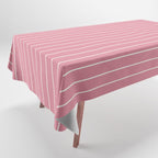 Minimal Arch XVIII 90s Pink Modern Geometric Lines Tablecloth Gallery Image 1