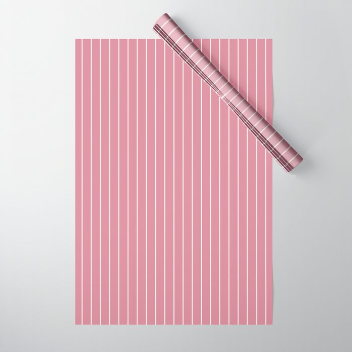 Minimal Arch XVIII 90s Pink Modern Geometric Lines Wrapping Paper Gallery Image 1
