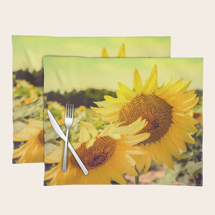 Yellow Summer Sunflower Placemat Gallery Image 1