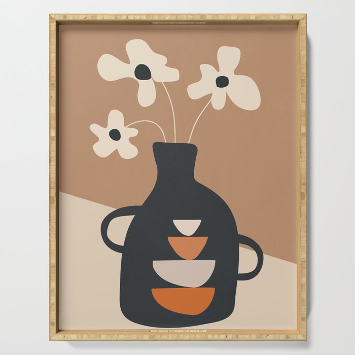 Serene Blooms 6 Serving Tray Gallery Image 1