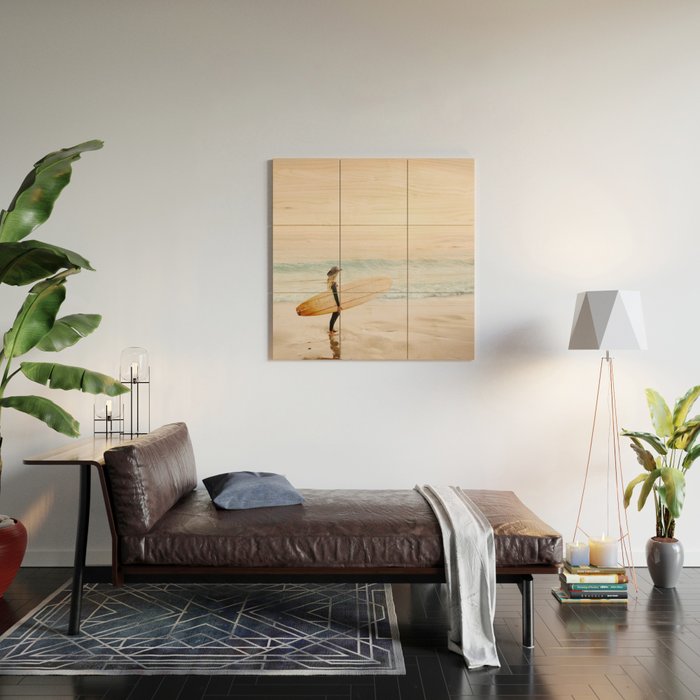 Surfer Girl Wood Wall Art Gallery Image 2