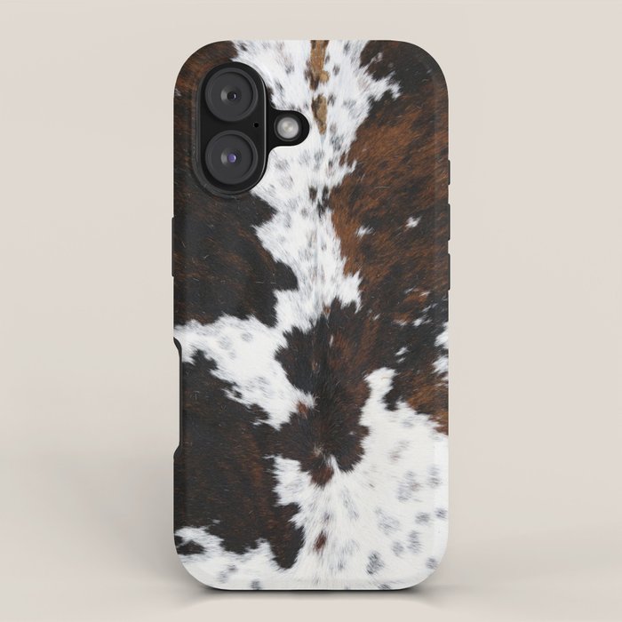 Brown Cowhide, Farmhouse decor iPhone Case Gallery Image 1