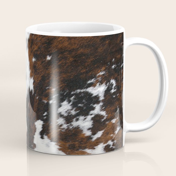 Brown Cowhide, Farmhouse decor Coffee Mug Gallery Image 1