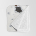 Brown Cowhide, Farmhouse decor Throw Blanket Gallery Image 3