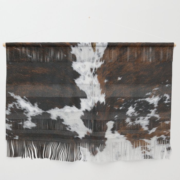 Brown Cowhide, Farmhouse decor Wall Hanging Gallery Image 1