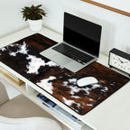 Brown Cowhide, Farmhouse decor Desk Mat Gallery Image 2