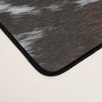 Brown Cowhide, Farmhouse decor Desk Mat Gallery Image 4