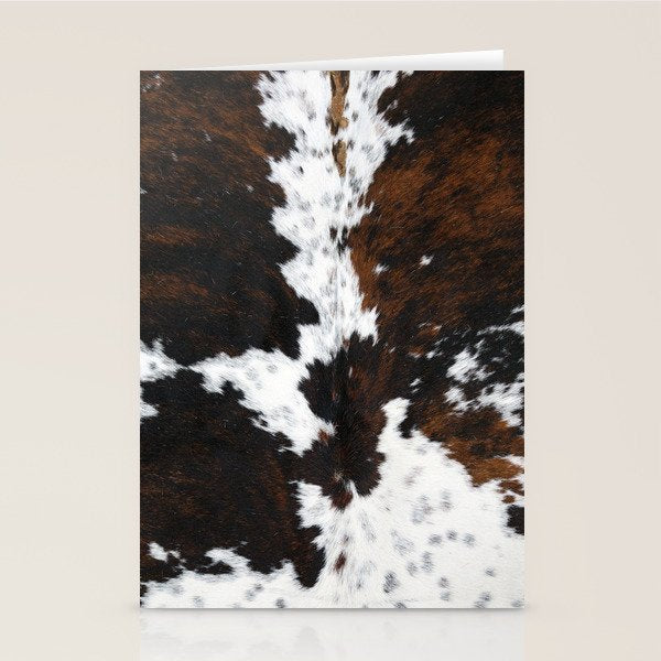 Brown Cowhide, Farmhouse decor Stationery Card Gallery Image 2