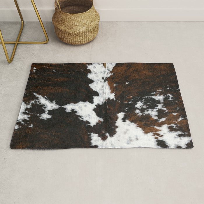 Brown Cowhide, Farmhouse decor Rug Gallery Image 1