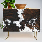 Brown Cowhide, Farmhouse decor Credenza Gallery Image 1