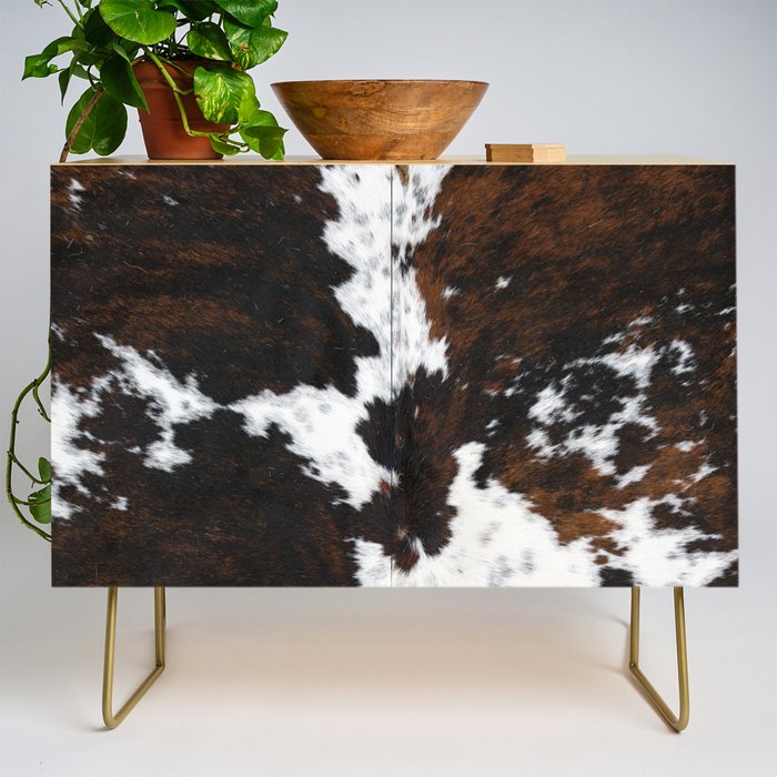 Brown Cowhide, Farmhouse decor Credenza Gallery Image 1