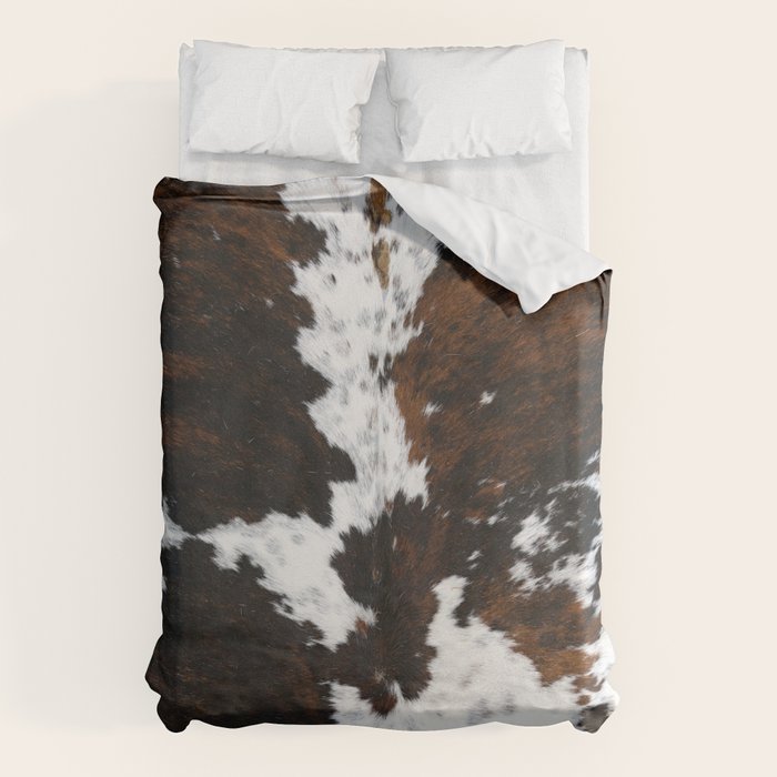 Brown Cowhide, Farmhouse decor Duvet Cover Gallery Image 6