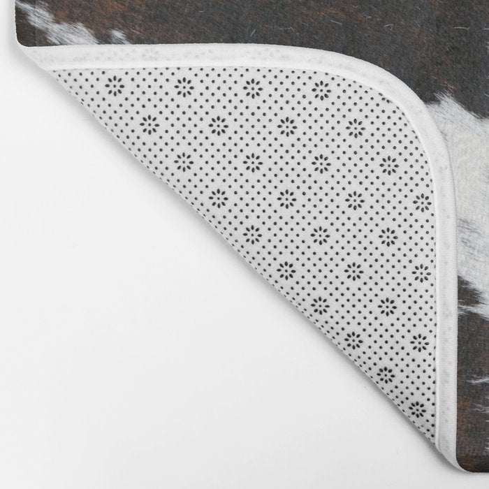 Brown Cowhide, Farmhouse decor Bath Mat Gallery Image 2