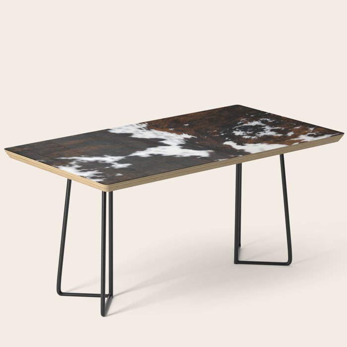 Brown Cowhide, Farmhouse decor Coffee Table Gallery Image 1