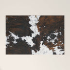 Brown Cowhide, Farmhouse decor Welcome Mat Gallery Image 1