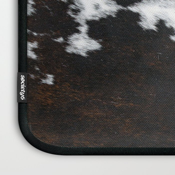 Brown Cowhide, Farmhouse decor Laptop Sleeve Gallery Image 3