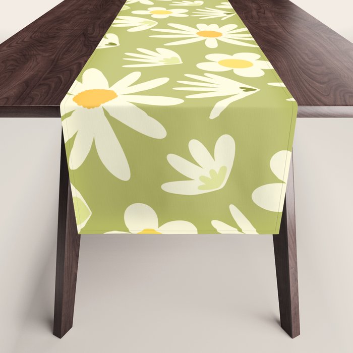 Snowdrops and Daisies  Table Runner Gallery Image 1