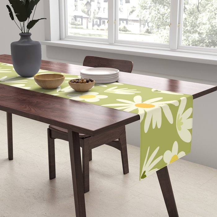 Snowdrops and Daisies  Table Runner Gallery Image 2