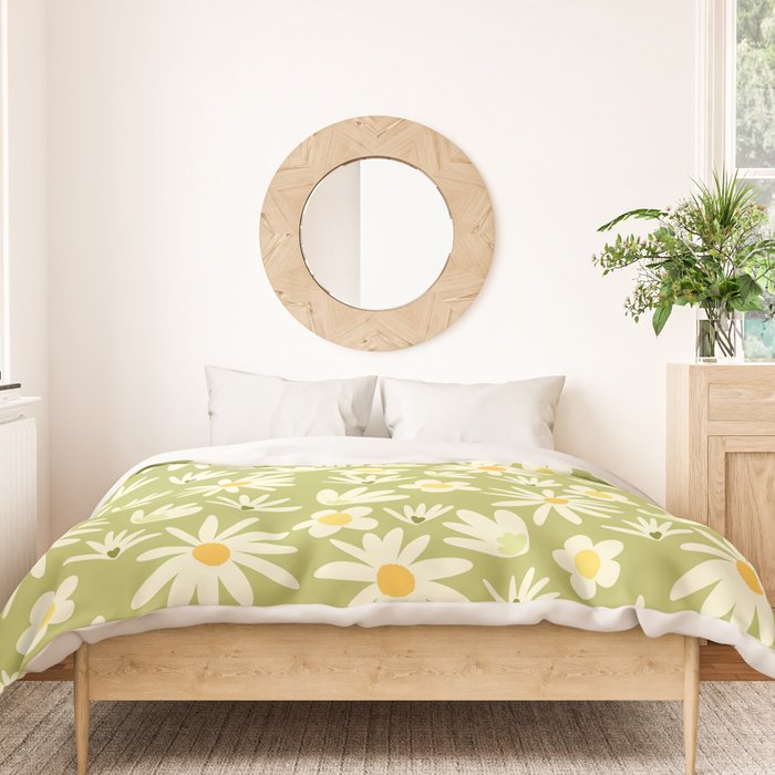 Snowdrops and Daisies  Duvet Cover Gallery Image 3