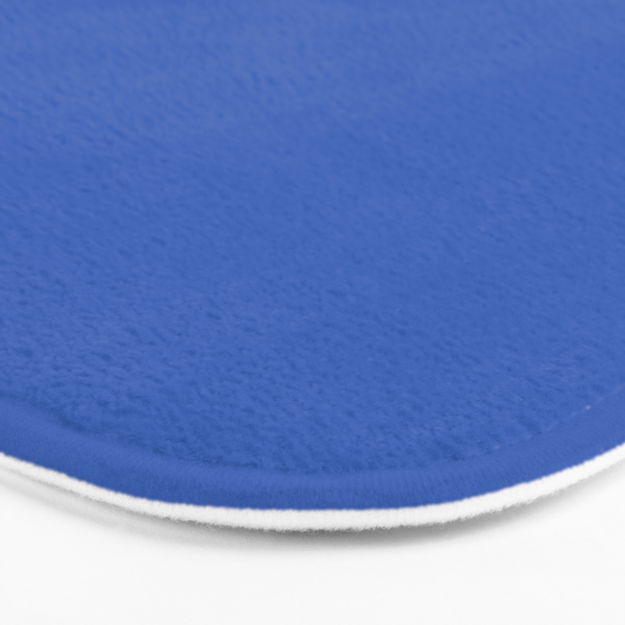 Retro Blue Solid Color Bath Mat Gallery Image 3