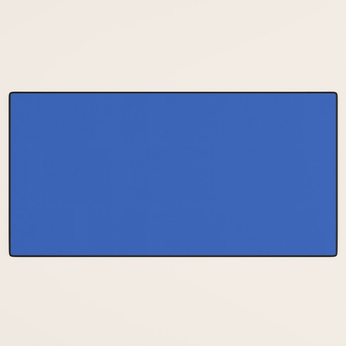 Retro Blue Solid Color Desk Mat Gallery Image 3