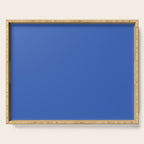 Retro Blue Solid Color Serving Tray Gallery Image 1