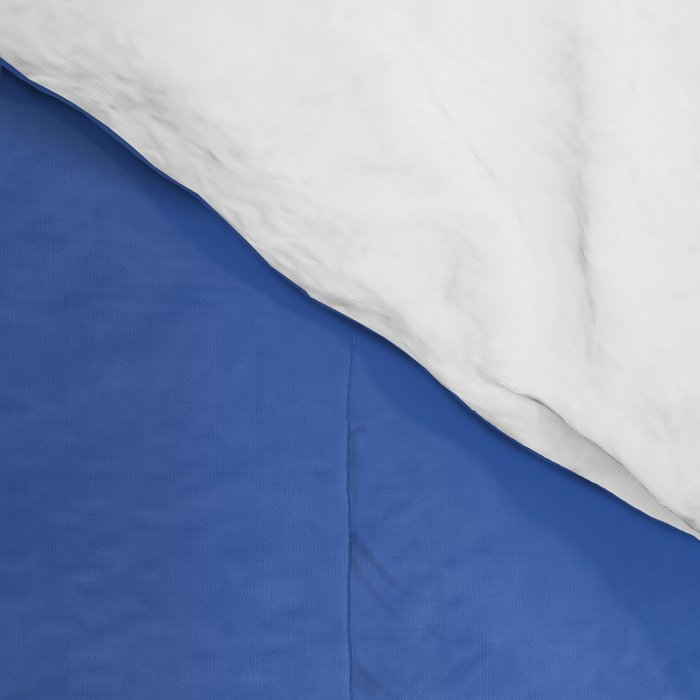 Retro Blue Solid Color Comforter Gallery Image 4
