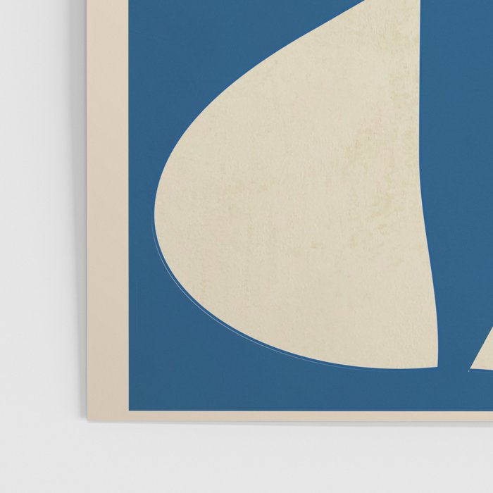 Modern Abstract Depth - Cobalt Poster Gallery Image 3