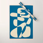 Modern Abstract Depth - Cobalt Wrapping Paper Gallery Image 1
