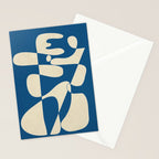 Modern Abstract Depth - Cobalt Stationery Card Gallery Image 2