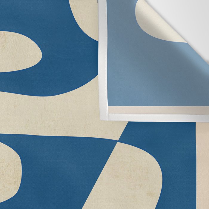 Modern Abstract Depth - Cobalt Wall Tapestry Gallery Image 3
