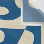 Modern Abstract Depth - Cobalt Wall Tapestry Gallery Image 3
