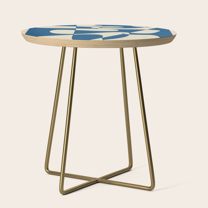 Modern Abstract Depth - Cobalt Side Table Gallery Image 1