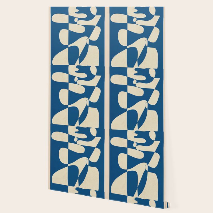 Modern Abstract Depth - Cobalt Wallpaper Gallery Image 2