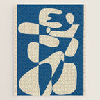 Modern Abstract Depth - Cobalt Jigsaw Puzzle Gallery Image 1