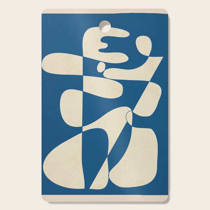 Modern Abstract Depth - Cobalt Cutting Board Gallery Image 1