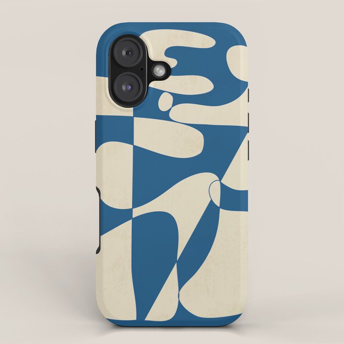 Modern Abstract Depth - Cobalt iPhone Case Gallery Image 1