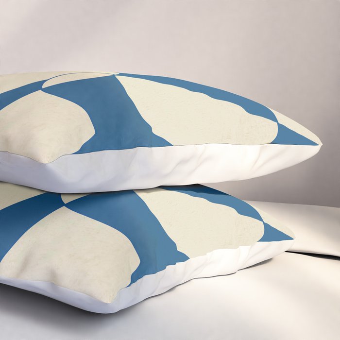 Modern Abstract Depth - Cobalt Pillow Sham Gallery Image 3