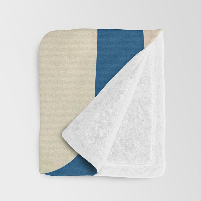 Modern Abstract Depth - Cobalt Throw Blanket Gallery Image 3
