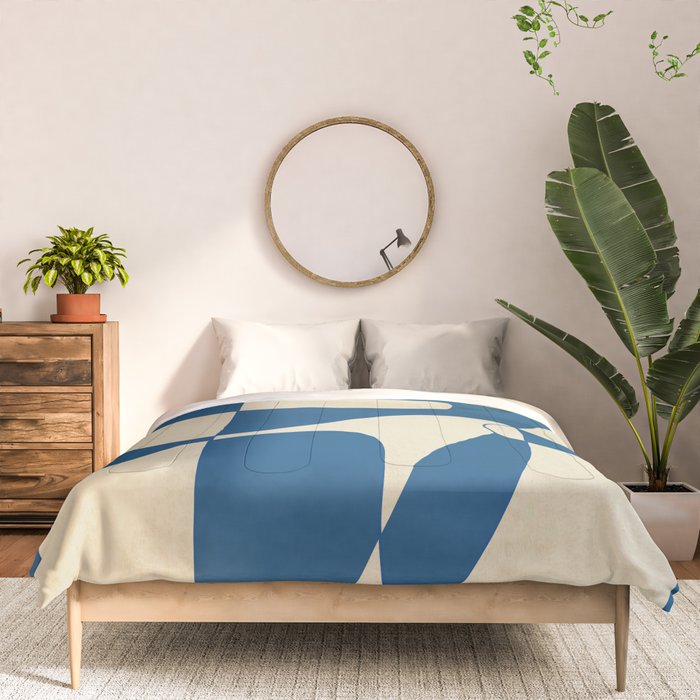 Modern Abstract Depth - Cobalt Comforter Gallery Image 3