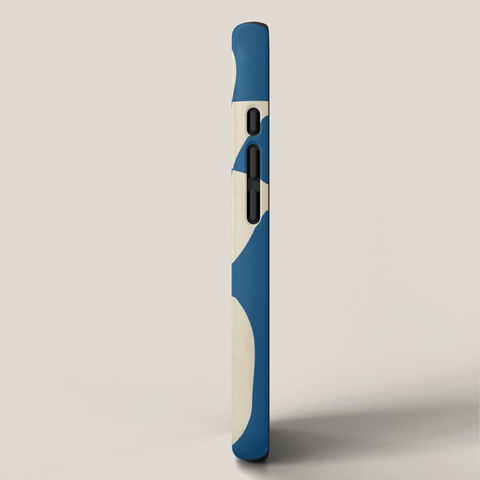 Modern Abstract Depth - Cobalt iPhone Case Gallery Image 2