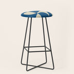Modern Abstract Depth - Cobalt Stool Gallery Image 1
