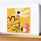 Modern Abstract Art Flowers 10 Wall Mural Gallery Image 2