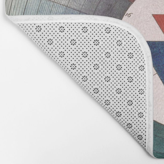 Prismatic: Color Wheel by Moses Harris, 1766 Bath Mat Gallery Image 2