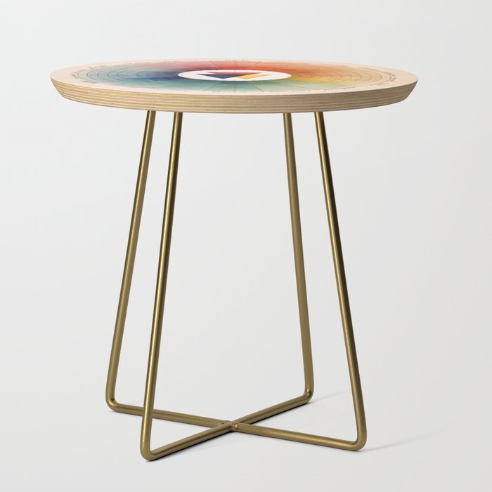Prismatic: Color Wheel by Moses Harris, 1766 Side Table Gallery Image 1