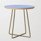 Watercolor Striped Pattern Royal Blue Light Blue White Side Table Gallery Image 1