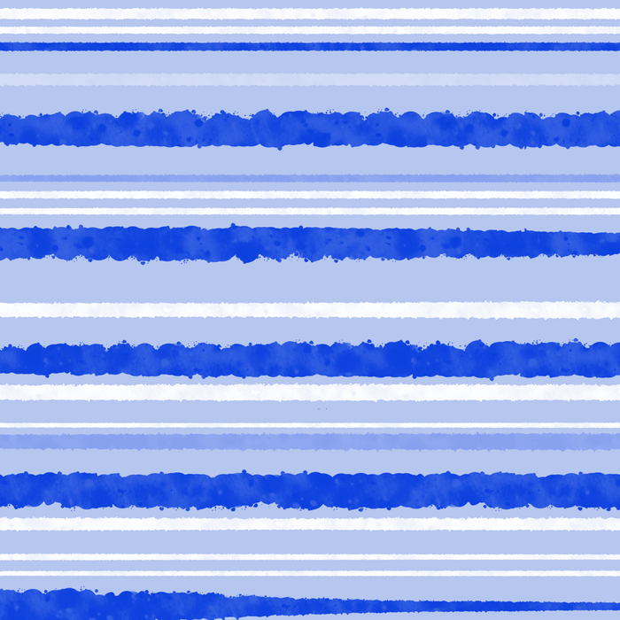 Watercolor Striped Pattern Royal Blue Light Blue White Coffee Mug Gallery Image 2